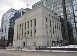 Bank of Canada building along Wellington street, Ottawa.