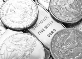 Silver coins and bullion