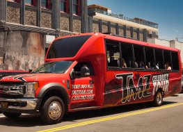 TMZ celebrity tour bus
