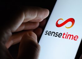 SenseTime logo on smartphone