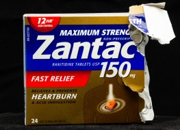 A image of the controversial drug Zantac. 