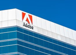 Ottawa, Ontario, Canada - August 7, 2020: Adobe sign on Adobe Systems Canada's office in Ottawa, Ontario on August 7, 2020. Adobe Inc is an American multinational computer software company.