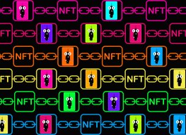 A digital image of NFTs