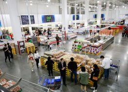 Chinese customers buy imported products from all over the world at a Walmart Sam's Club. 