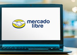 POZNAN, POL - SEP 23, 2020: Laptop computer displaying logo of Mercado Libre, an Argentine company that operates online marketplaces dedicated to e-commerce and online auctions