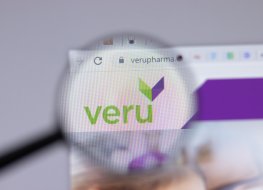 Veru logo on computer screen