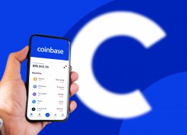 Coinbase app on a smartphone