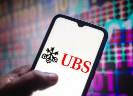 May 24, 2021, Brazil. In this photo illustration the UBS Group AG logo seen displayed on a smartphone screen