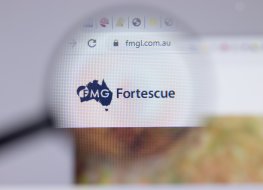 FMG logo close-up on webpage