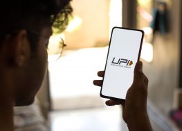 UPI logo on a smartphone