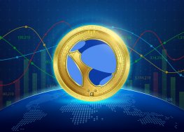 TerraUSD price prediction: USTC is no longer a stablecoin but can it bounce back? TerraUSD (ust) gold coin. Token cryptocurrency currency on future internet. Digital online technology blockchain stock market and crypto currencies. Hologram with a globe an