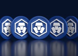 Set of Cronos tokens seen from several different angles