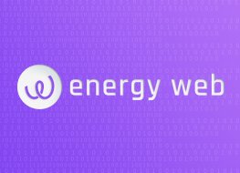 The Energy Web logo on a purple background