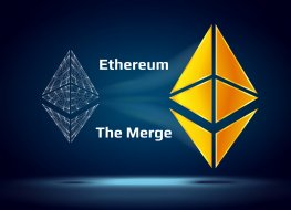 Ethereum (ETH) and The Merge logos