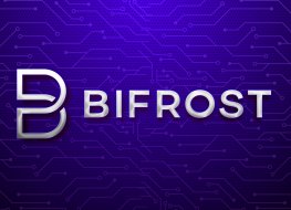 Bifrost logo on a dark blue background