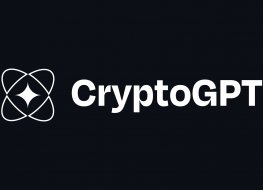 CryptoGPT cryptocurrency GPT Token, Cryptocurrency logo on isolated background with text.