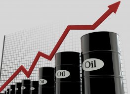 Illustration of increase in oil prices