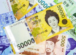 South Korean won banknotes