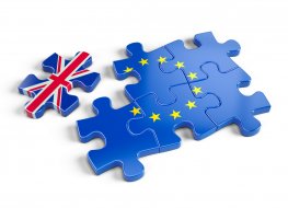 Euro Puzzle and one Puzzle Piece With Great Britain