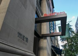 BuzzFeed sign at company head office