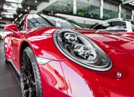 Red porsche; Shutterstock Red porsche