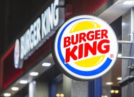 Burger King sign outside of a store front