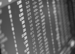 Stock market data;Shutterstock Photo of stock market data