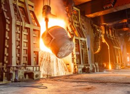 Blast furnace smelting liquid steel in steel mills