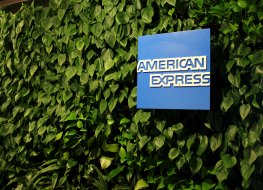 AMEX American Express logo in ivy