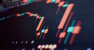 Candle charts going up and down