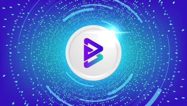 Brise coin cryptocurrency concept banner background