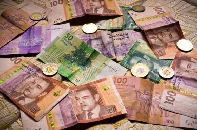 Different types of moroccan money