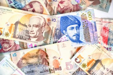 Georgian lari.Money.Bill.