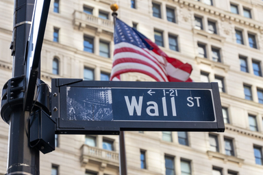 Wall Street sign, New York