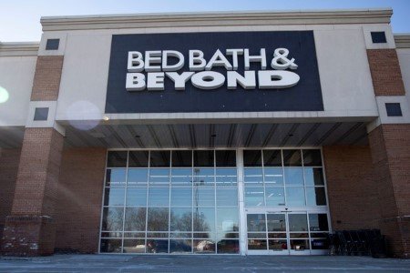 A file photo of an exterior view showing a Bed Bath & Beyond store in Novi, Michigan, U.S., January 29, 2021.