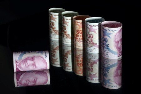 Turkish lira banknotes are seen in this illustration taken in Istanbul, Turkey November 23, 2021. 