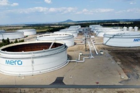 Storage tanks are seen at the Mero central oil tank farm, which moves crude through the Druzhba oil pipeline, near Nelahozeves, Czech Republic, August 10, 2022.