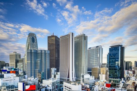 A view of Tokyo’s central business district