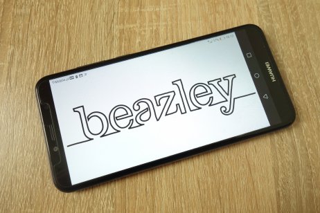 Beazley logo on a smartphone