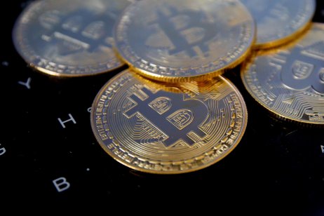 An array of bitcoins 