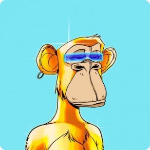A rendering of a Bored Ape NFT