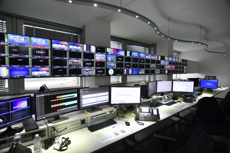 Mediaset control room