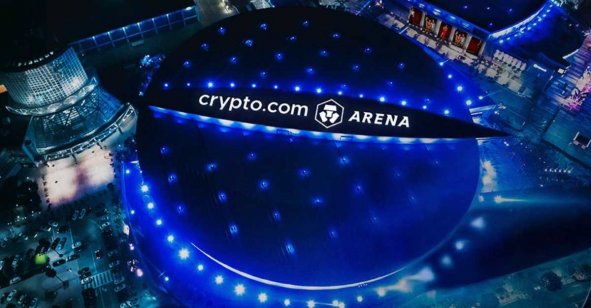 Arena with a Crypto.com sign