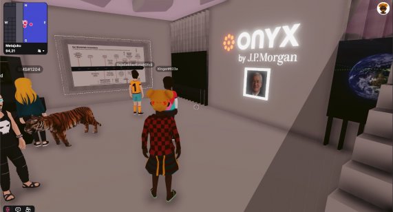 JPMorgan's Onyx branch in a virtual online world