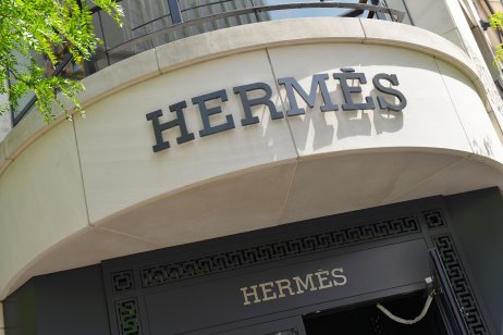 Exterior shot of a Hermès store