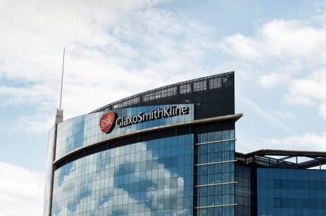 Exterior of the GlaxoSmithKline offices in London