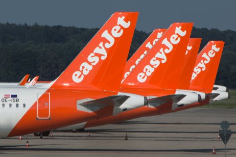 EasyJet branded planes