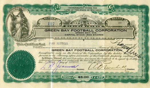 Packers Shareholders  Green Bay Packers –