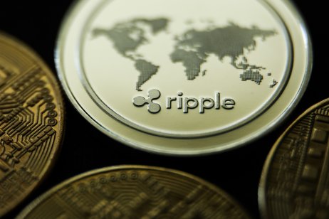 Representation of Ripple cryptocurrency is seen in this illustration photo taken
