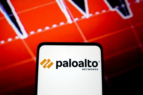 Palo Alto Networks logo seen displayed on a smartphone screen